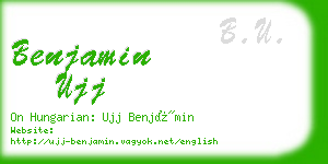 benjamin ujj business card